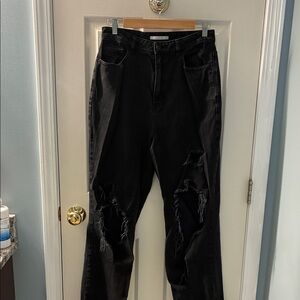 PacSun black 90’s Boyfriend ripped jeans